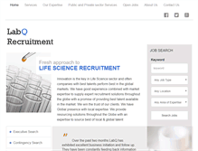 Tablet Screenshot of labqrecruitment.com